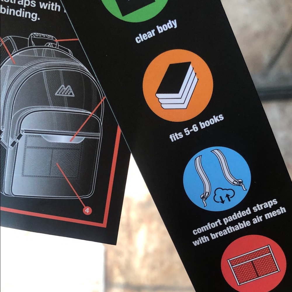 Transparent Pink Backpack - Picture 4 of 4